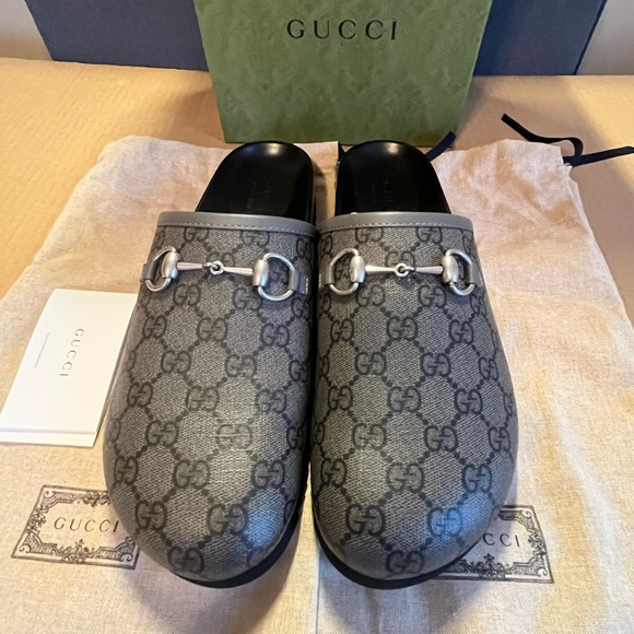 Gucci Men’s GG Mule With Horsebit size 9 G / 9.5 US - Picture 1 of 10